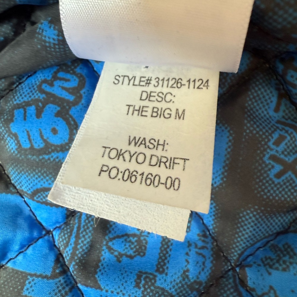 MOTHER THE BIG 'M' CHEVRON JACKET IN TOKYO DRIFT SZ SMALL (NWOT) - Picture 9 of 15